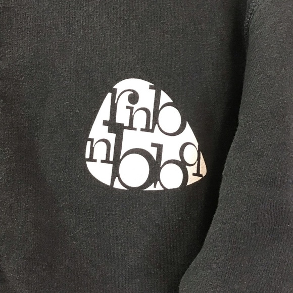 J. America Black Zip Front Hoodie RNB BBQ Pig - Picture 2 of 4